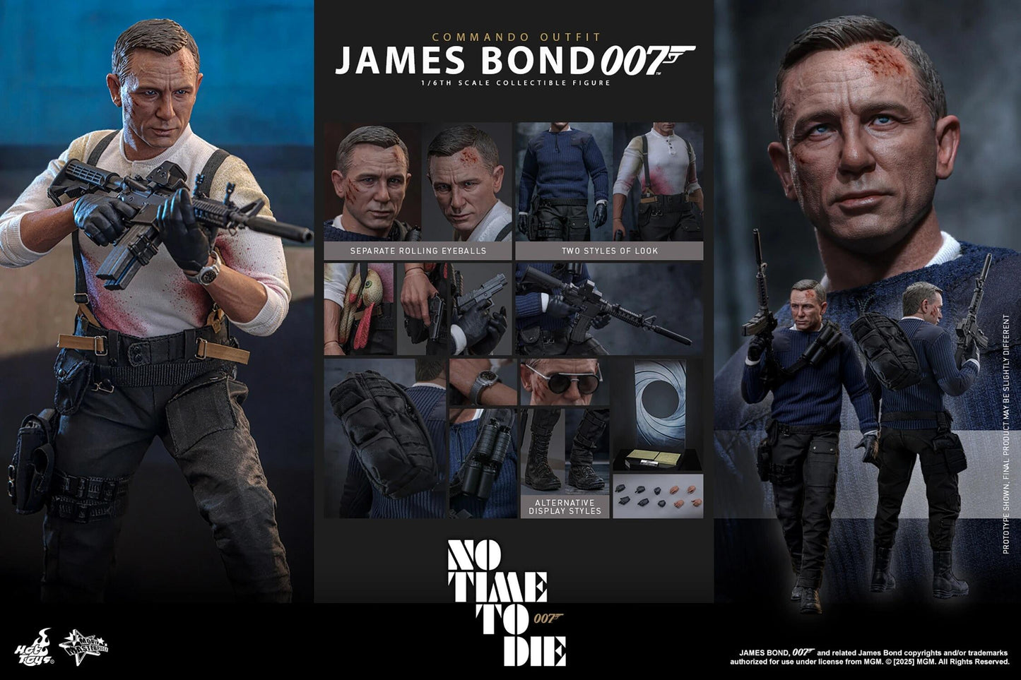 James Bond (Commando Outfit) - No Time To Die Hot Toys Collectibles 1/6 Scale Action Figure