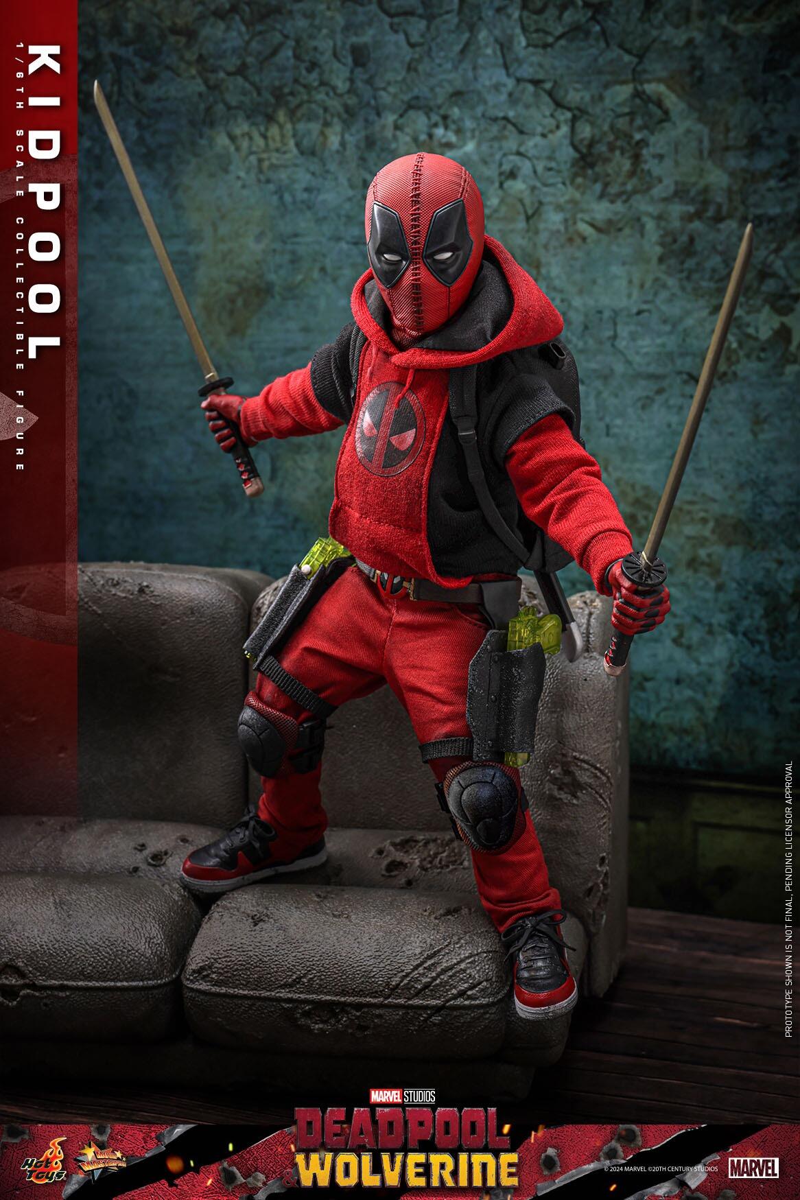 Kidpool - Marvel Deadpool & Wolverine Hot Toys Collectibles 1/6 Scale Action Figure