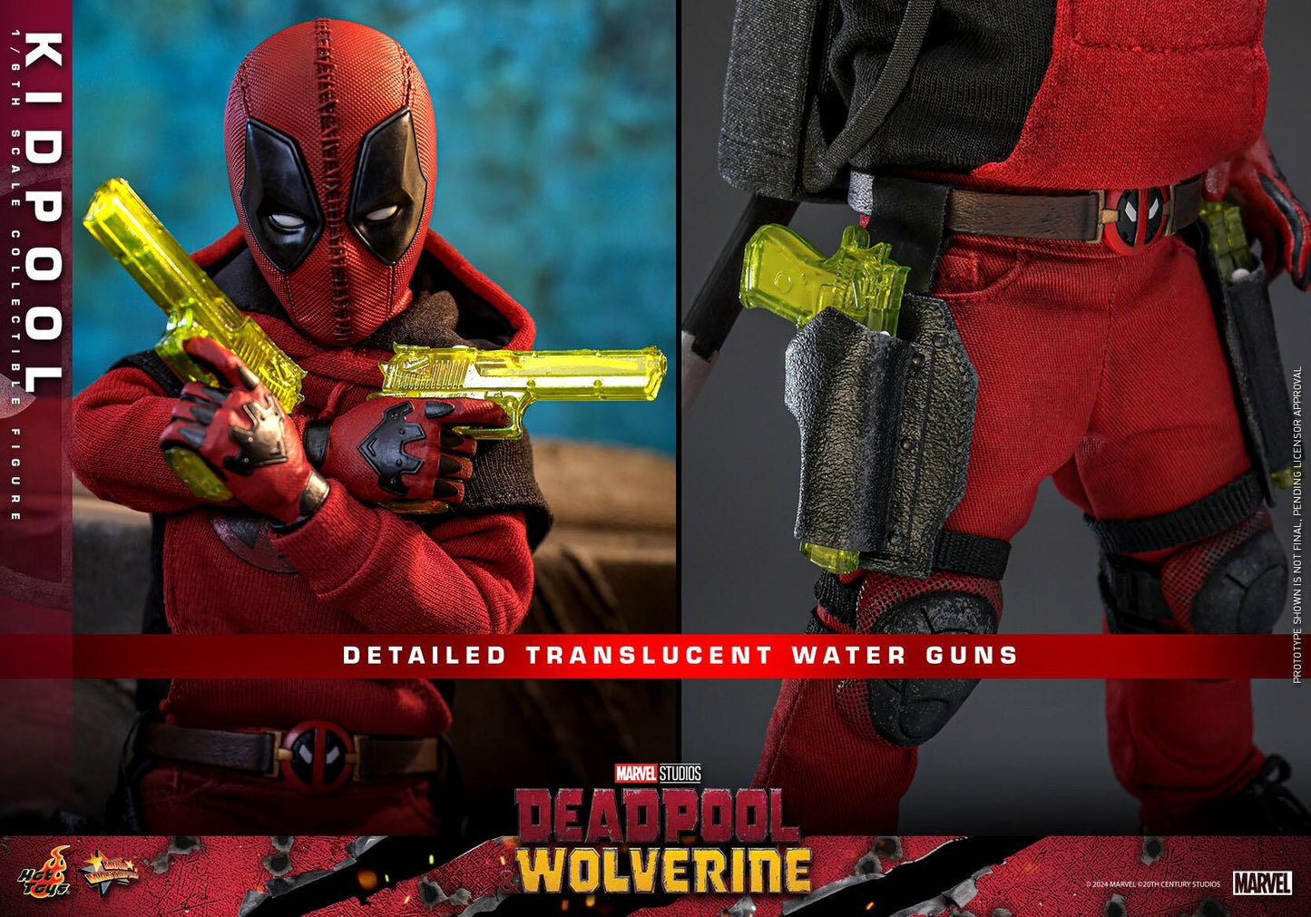 Kidpool - Marvel Deadpool & Wolverine Hot Toys Collectibles 1/6 Scale Action Figure