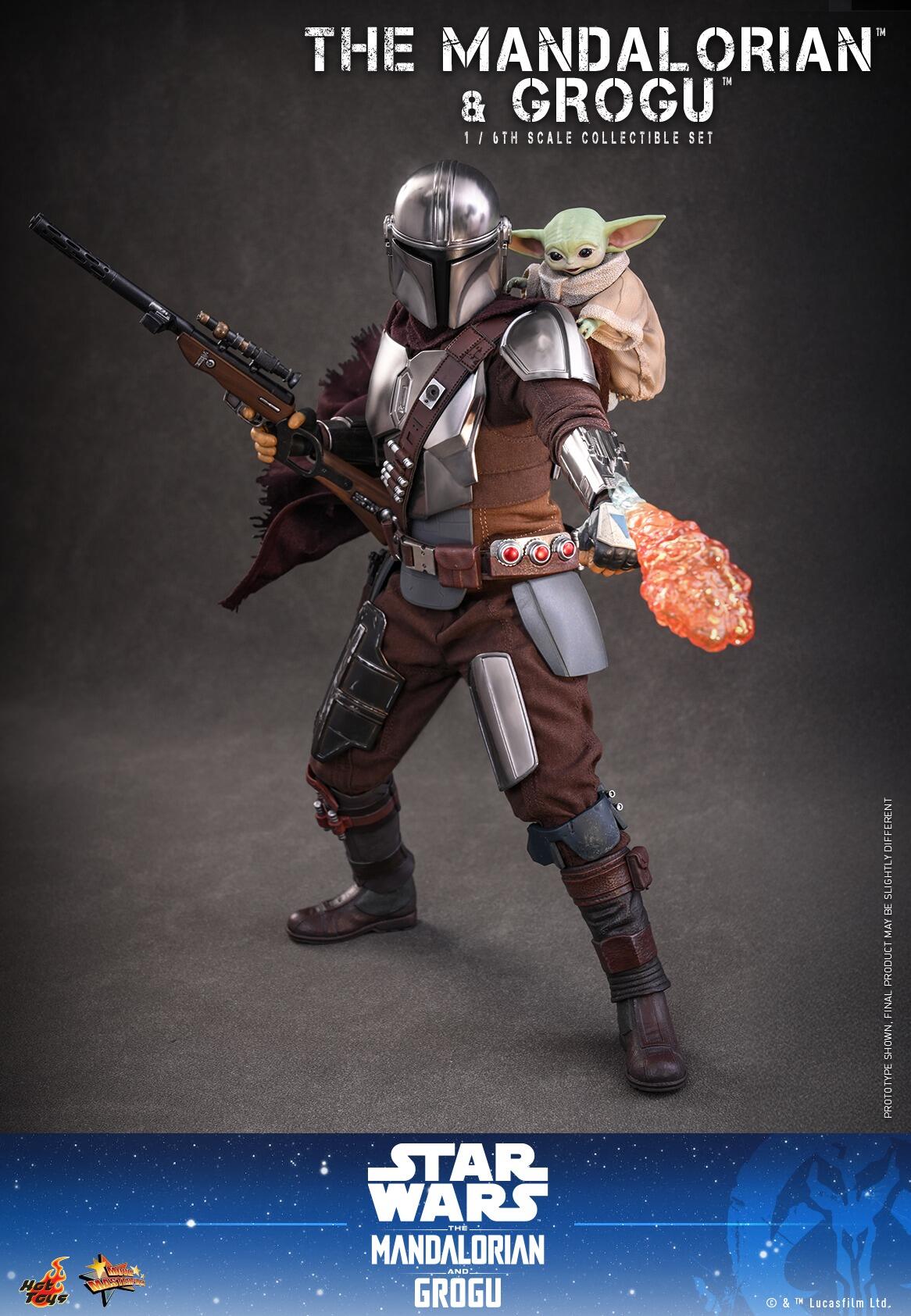 *PRE-ORDER The Mandalorian & Grogu - Star Wars: The Mandalorian & Grogu Hot Toys Collectibles 1/6th Scale Action Figure