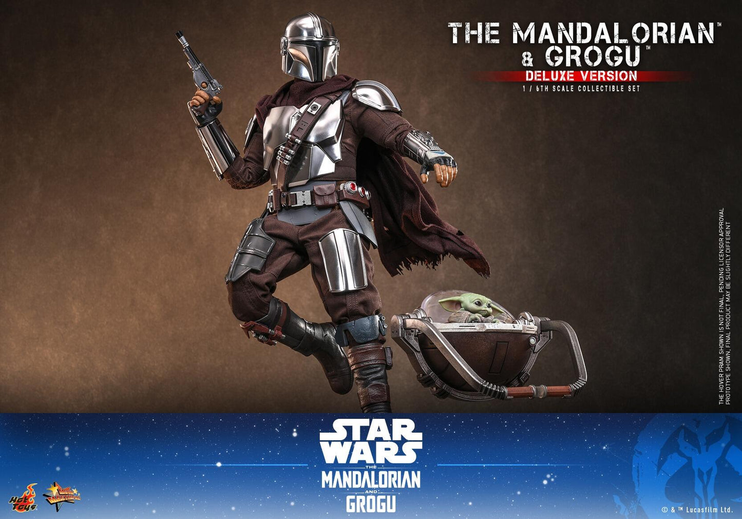 *PRE-ORDER The Mandalorian & Grogu (Deluxe) - Star Wars: The Mandalorian & Grogu Hot Toys Collectibles 1/6th Scale Action Figure