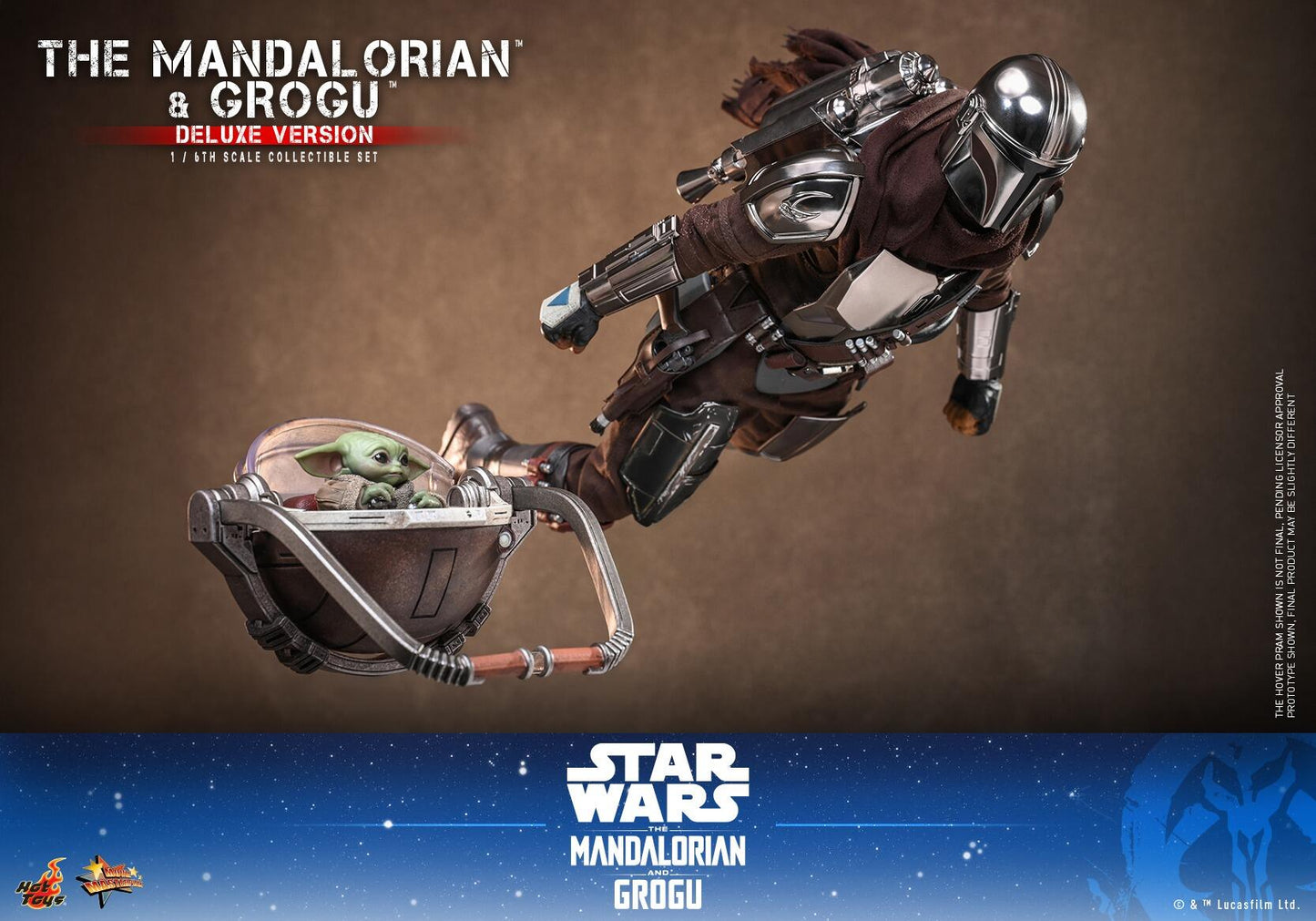 *PRE-ORDER The Mandalorian & Grogu (Deluxe) - Star Wars: The Mandalorian & Grogu Hot Toys Collectibles 1/6th Scale Action Figure