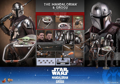 *PRE-ORDER The Mandalorian & Grogu (Deluxe) - Star Wars: The Mandalorian & Grogu Hot Toys Collectibles 1/6th Scale Action Figure