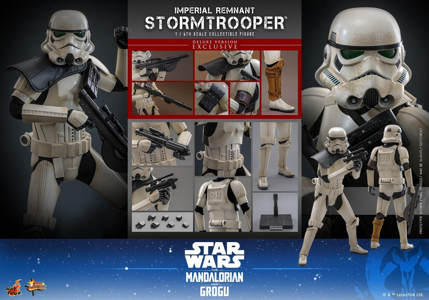 *PRE-ORDER Imperial Remnant Stormtrooper (Deluxe) - Star Wars The Mandalorian & Grogu Hot Toys Collectibles 1/6 Scale Action Figure