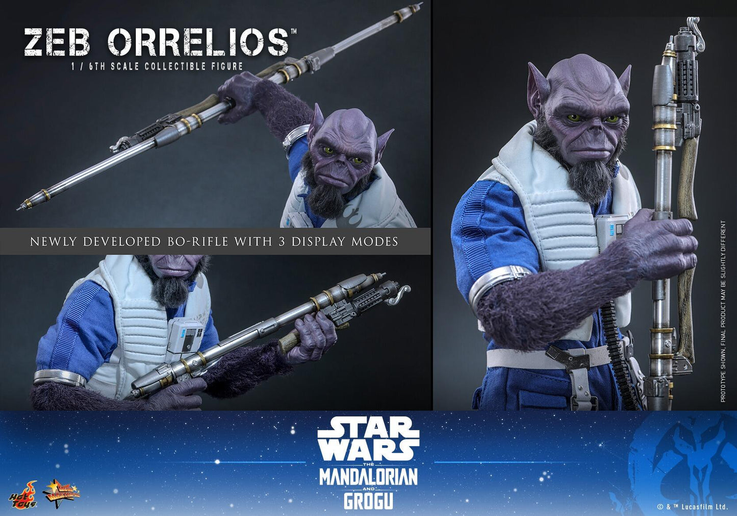 *PRE-ORDER Zeb Orrelios - Star Wars The Mandalorian & Grogu Hot Toys Collectibles 1/6 Scale Action Figure