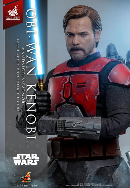 Obi-Wan Kenobi (Mandalorian Armor) - Star Wars: The Clone Wars Hot Toys Exclusive Collectibles 1/6 Scale Action Figure