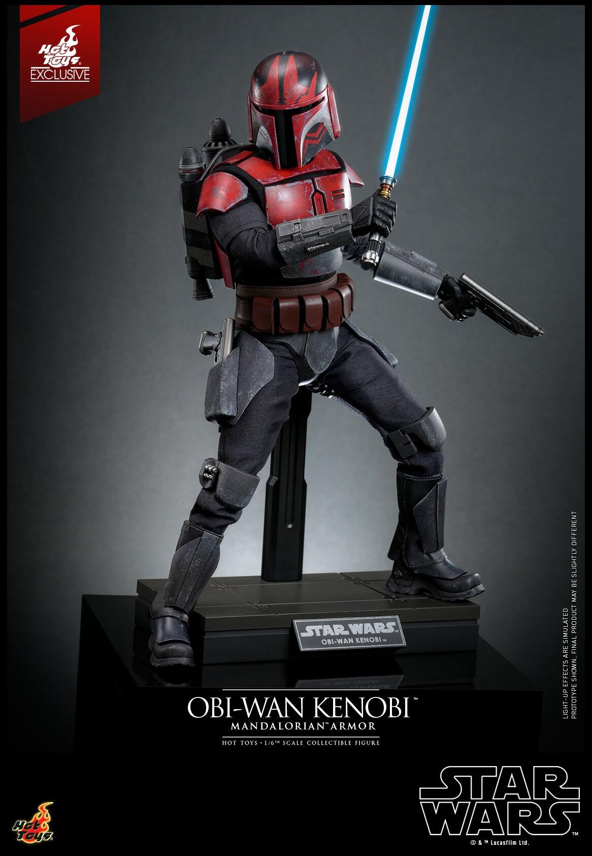 Obi-Wan Kenobi (Mandalorian Armor) - Star Wars: The Clone Wars Hot Toys Exclusive Collectibles 1/6 Scale Action Figure