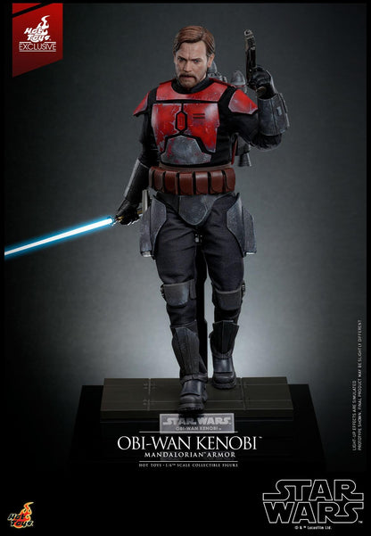 Obi-Wan Kenobi (Mandalorian Armor) - Star Wars: The Clone Wars Hot Toys Exclusive Collectibles 1/6 Scale Action Figure
