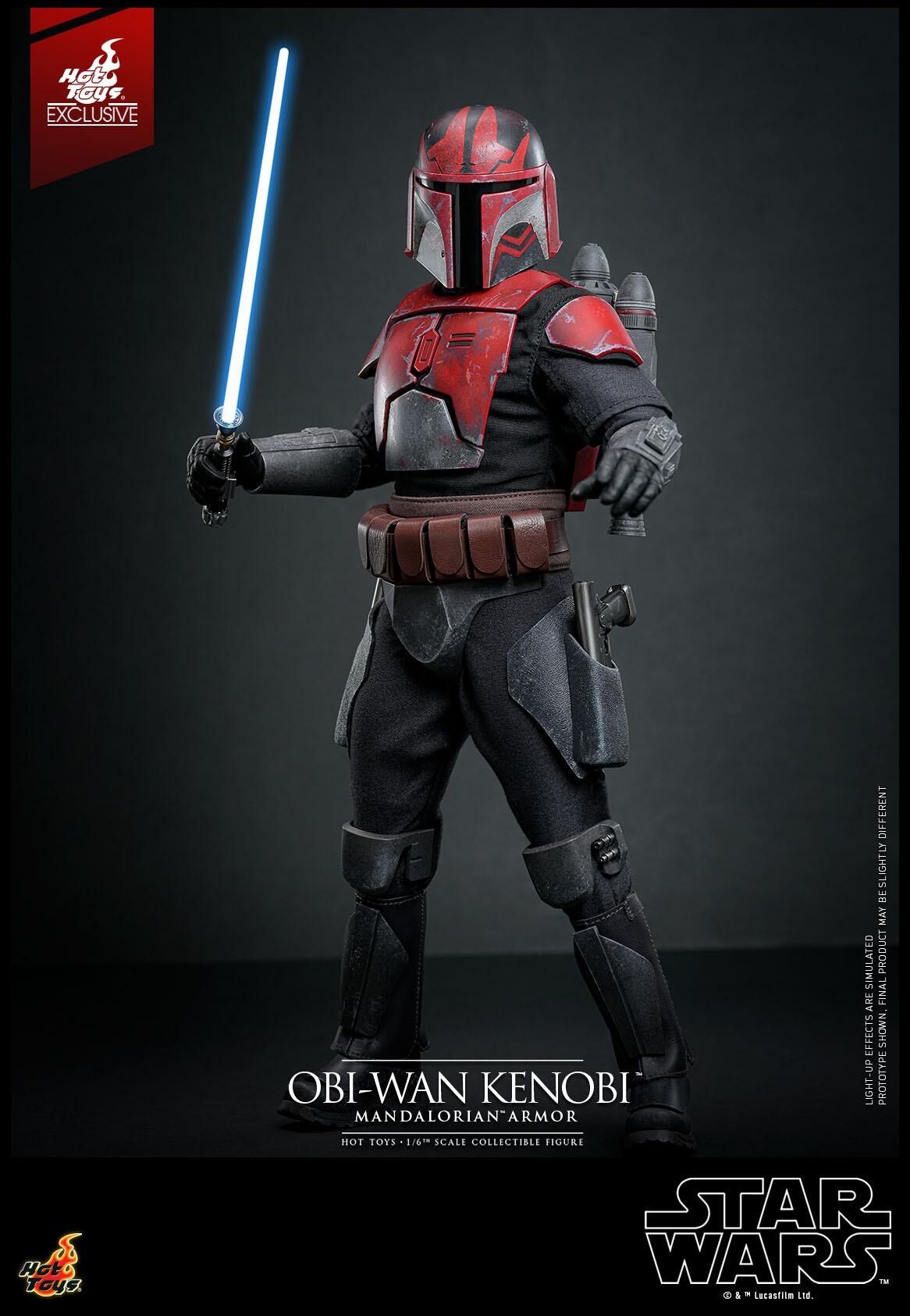 Obi-Wan Kenobi (Mandalorian Armor) - Star Wars: The Clone Wars Hot Toys Exclusive Collectibles 1/6 Scale Action Figure