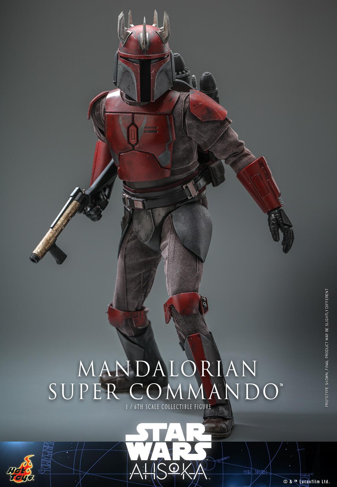 Mandalorian Super Commando - Star Wars: Ahsoka Hot Toys Collectibles 1/6 Scale Action Figure