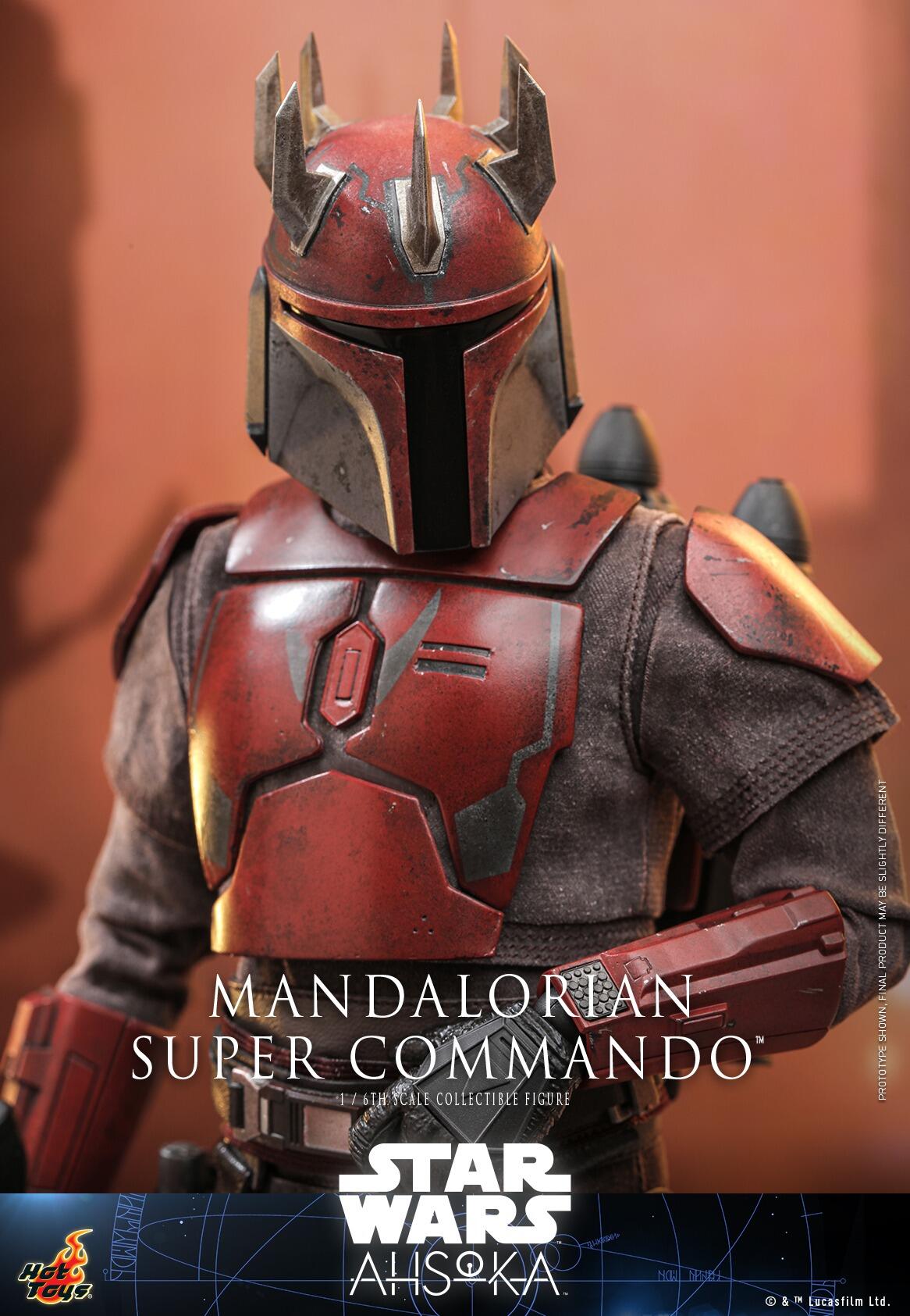 Mandalorian Super Commando - Star Wars: Ahsoka Hot Toys Collectibles 1/6 Scale Action Figure