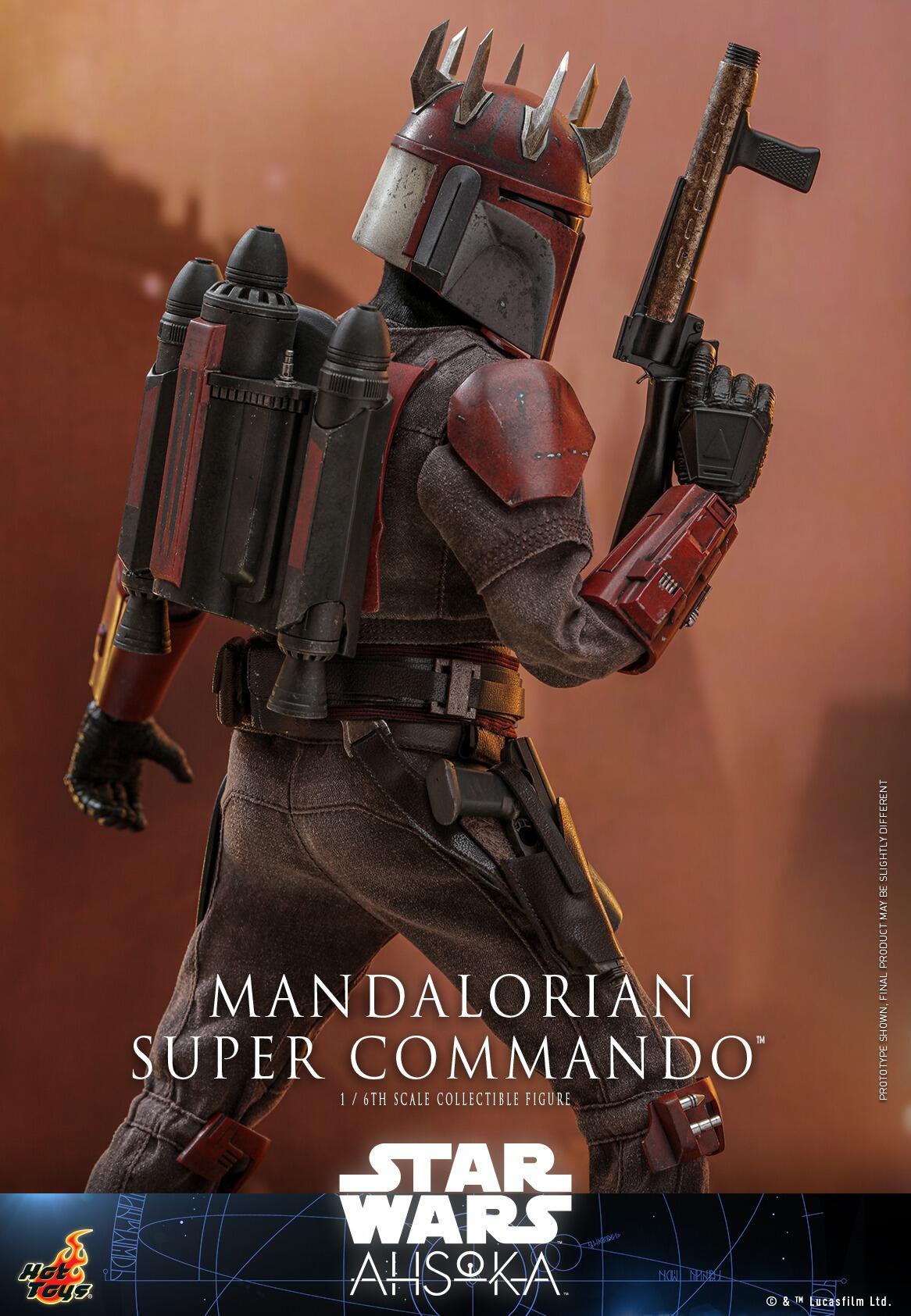 Mandalorian Super Commando - Star Wars: Ahsoka Hot Toys Collectibles 1/6 Scale Action Figure