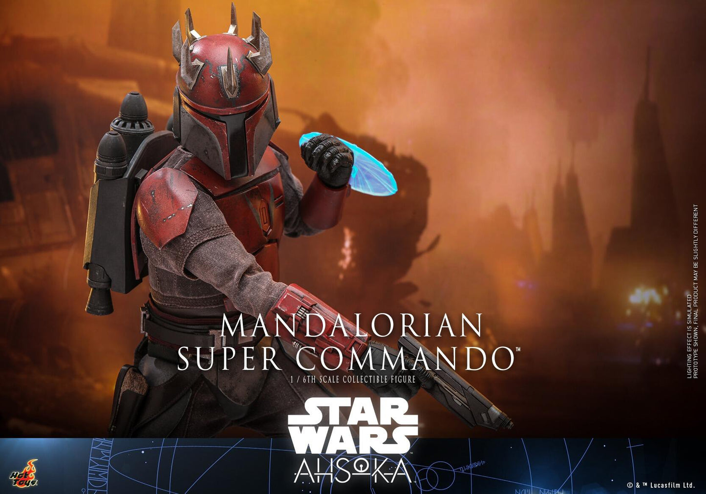 Mandalorian Super Commando - Star Wars: Ahsoka Hot Toys Collectibles 1/6 Scale Action Figure