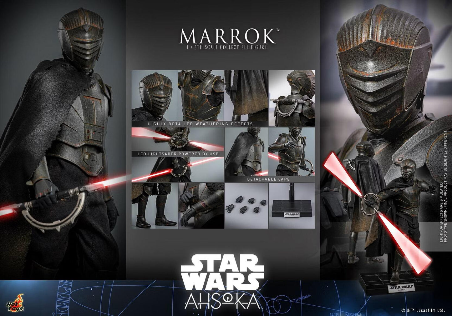 Marrok (Ahsoka) - Star Wars Hot Toys Collectibles 1/6 Scale Action Figure