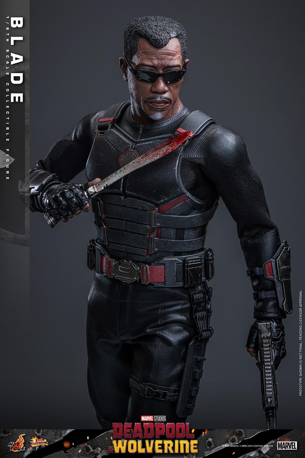 Blade - Marvel Deadpool & Wolverine Hot Toys Collectibles 1/6 Scale Action Figure