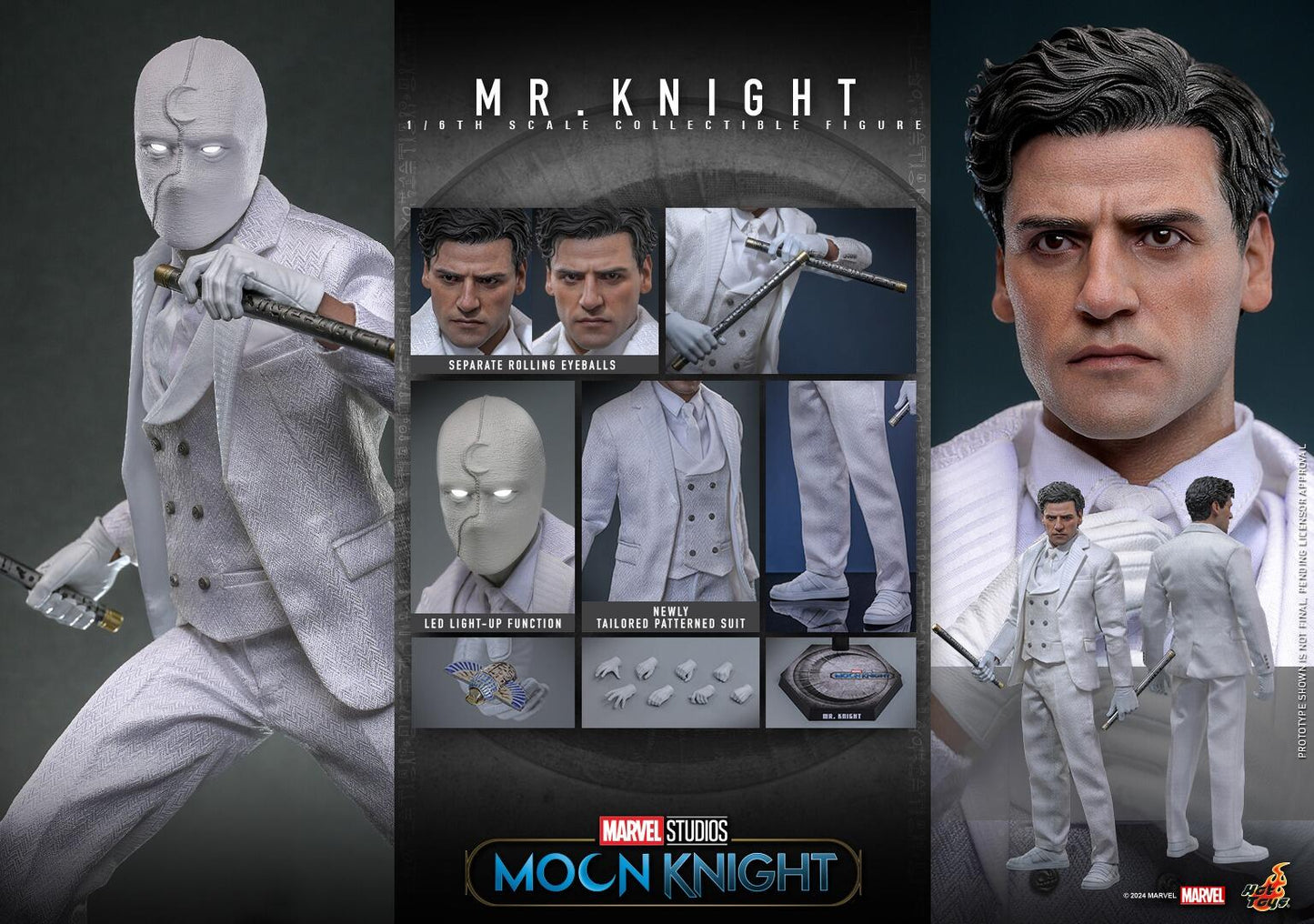*PRE-ORDER Mr Knight - Marvel Moon Knight Hot Toys Collectibles 1/6 Scale Action Figure