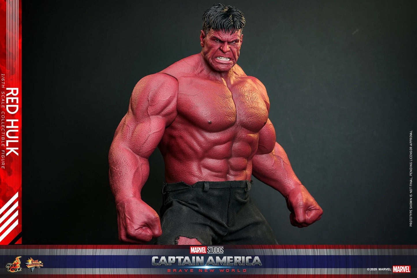 Red Hulk - Marvel Captain America: Brave New World Hot Toys Collectibles 1/6 Scale Action Figure
