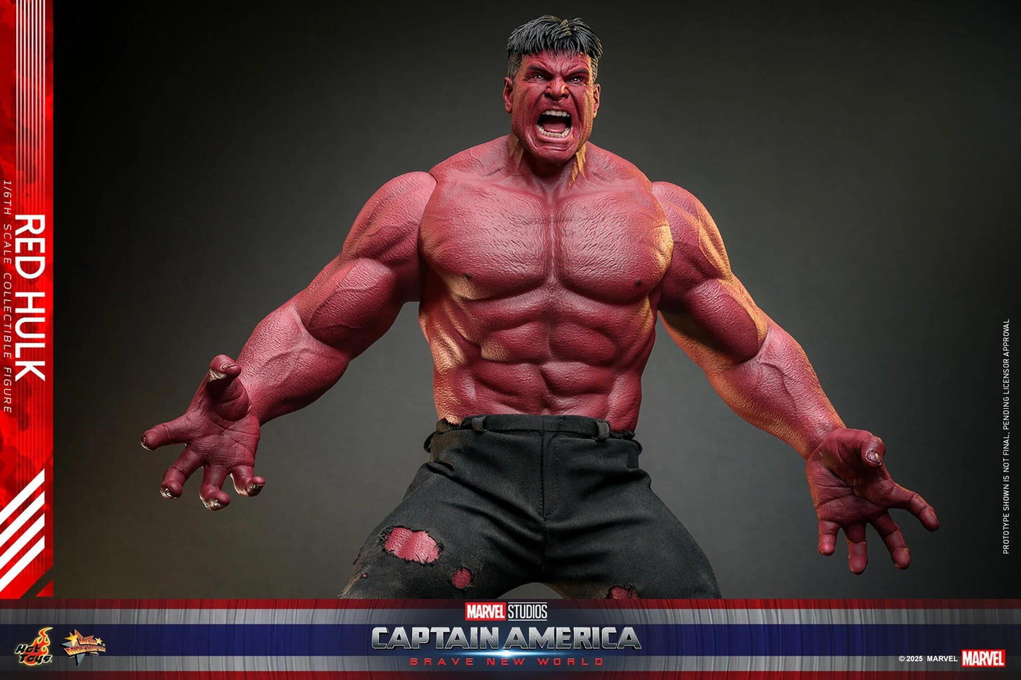 Red Hulk - Marvel Captain America: Brave New World Hot Toys Collectibles 1/6 Scale Action Figure