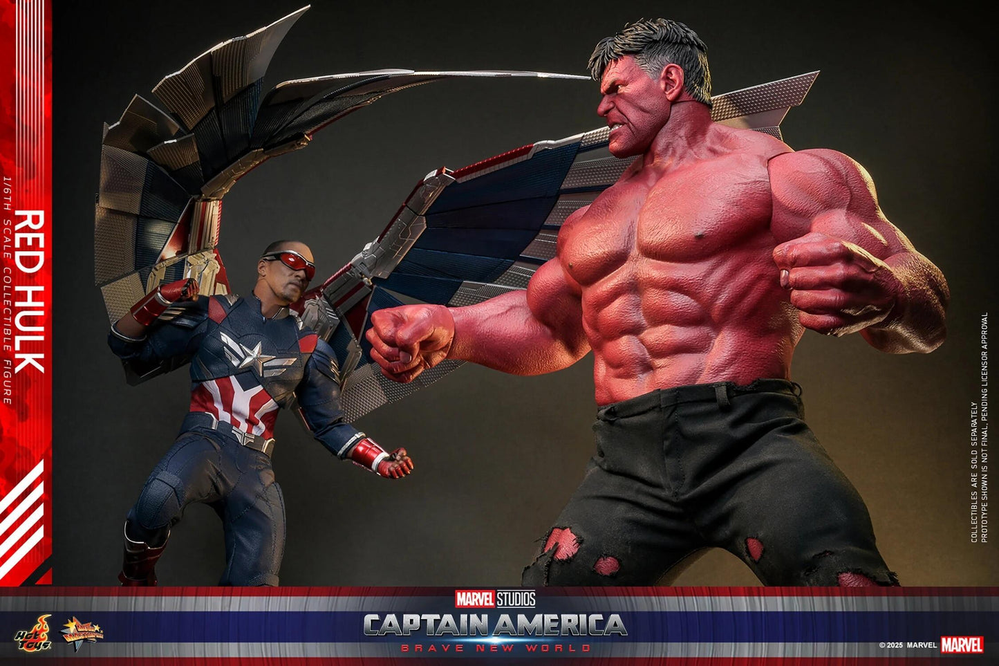 Red Hulk - Marvel Captain America: Brave New World Hot Toys Collectibles 1/6 Scale Action Figure