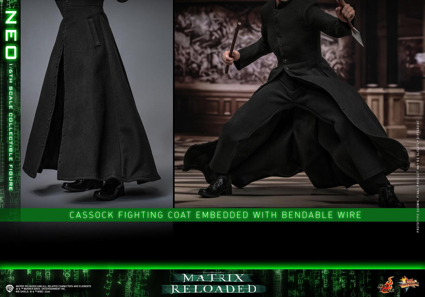 *PRE-ORDER Neo - The Matrix Reloaded Hot Toys Collectibles 1/6 Scale Action Figure