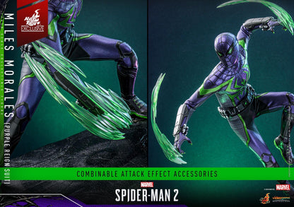 Miles Morales (Purple Reign Suit) - Marvel Spider-Man 2 Hot Toys Exclusive Collectible 1/6 Scale Action Figure