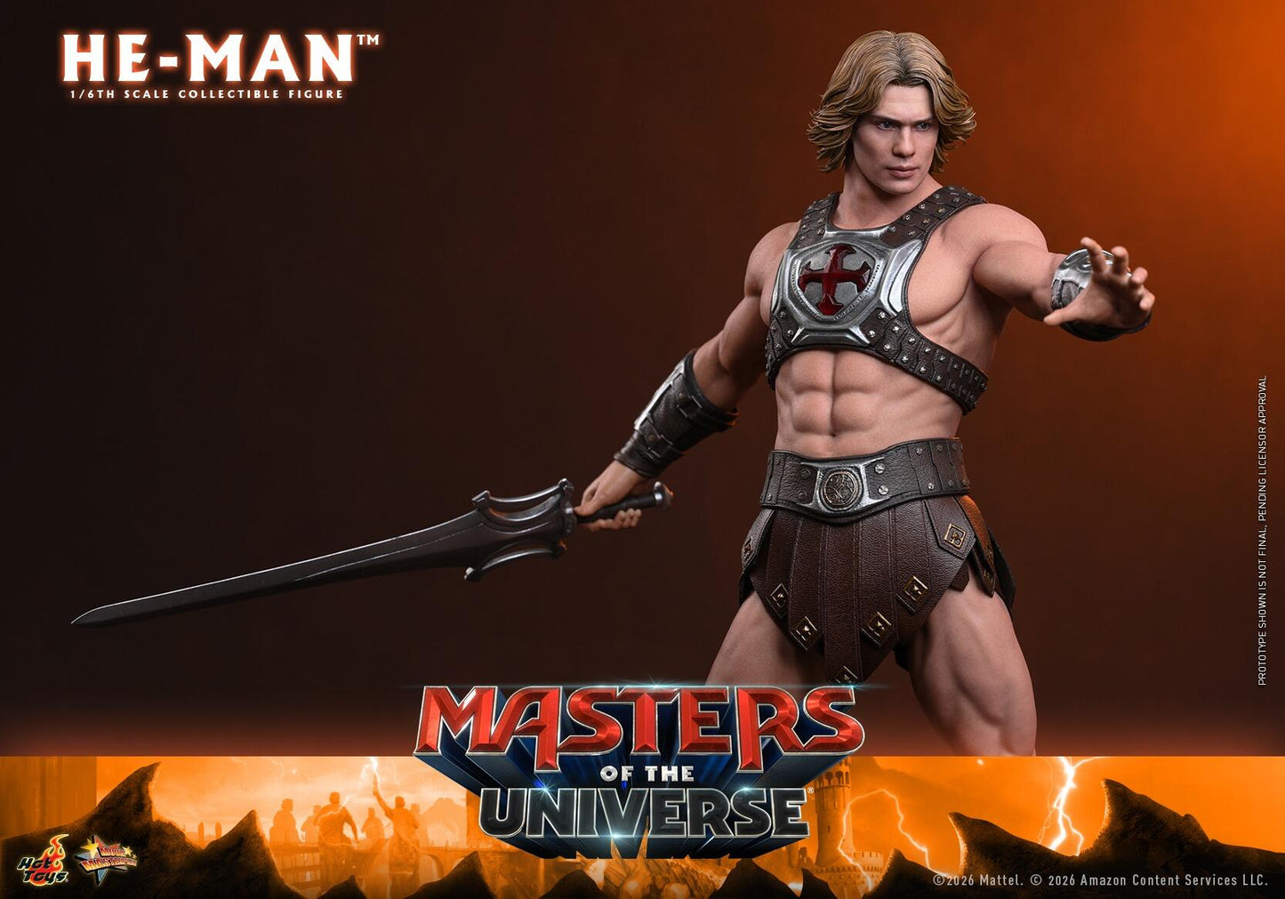 *PRE-ORDER He-Man - Masters Of The Universe Hot Toys Collectibles 1/6 Scale Action Figure