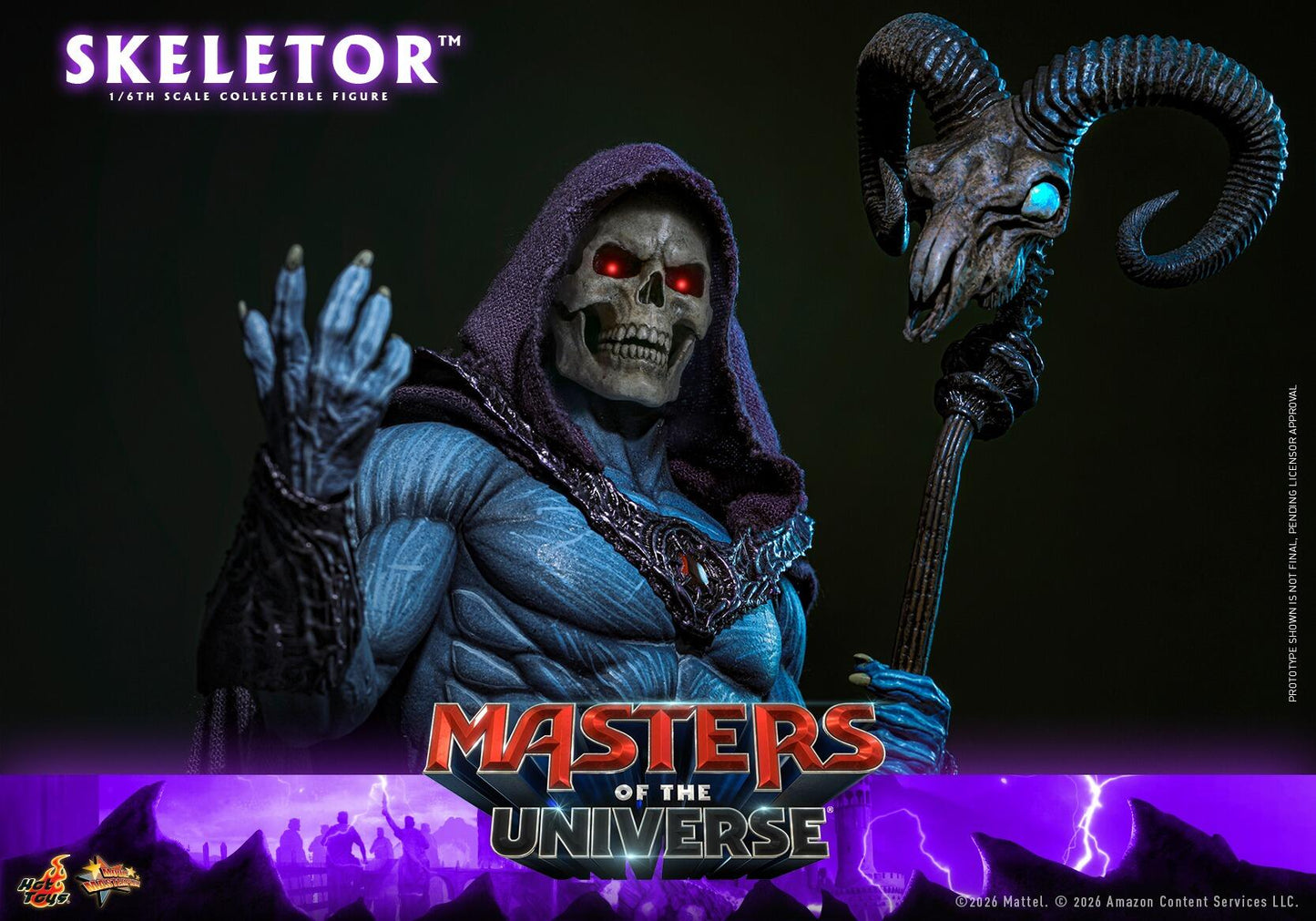 *PRE-ORDER Skeletor - Masters Of The Universe Hot Toys Collectibles 1/6 Scale Action Figure