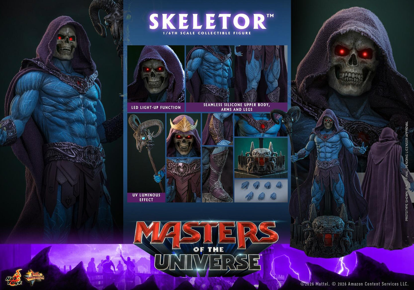 *PRE-ORDER Skeletor - Masters Of The Universe Hot Toys Collectibles 1/6 Scale Action Figure