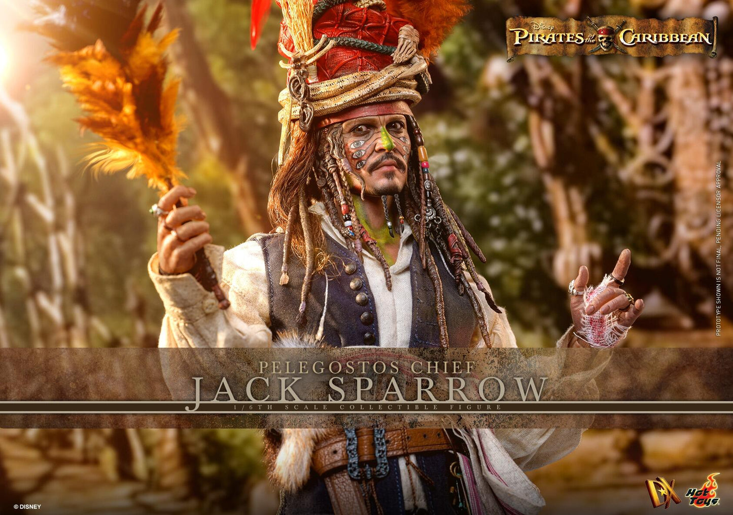 *PRE-ORDER Pelegostos Chief Jack Sparrow - Pirates of the Caribbean: Dead Man's Chest Hot Toys Collectibles 1/6 Scale Action Figure