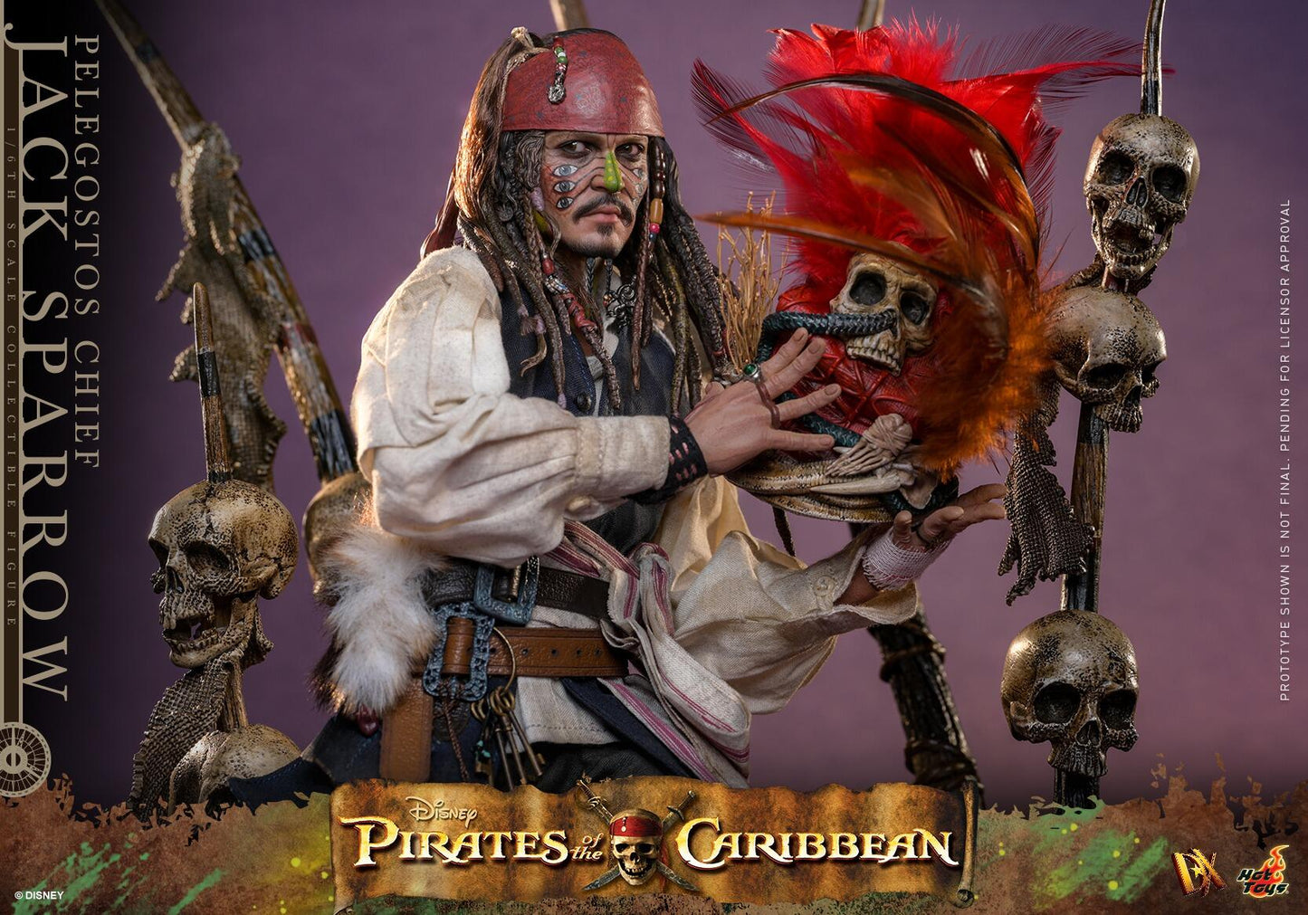 *PRE-ORDER Pelegostos Chief Jack Sparrow - Pirates of the Caribbean: Dead Man's Chest Hot Toys Collectibles 1/6 Scale Action Figure
