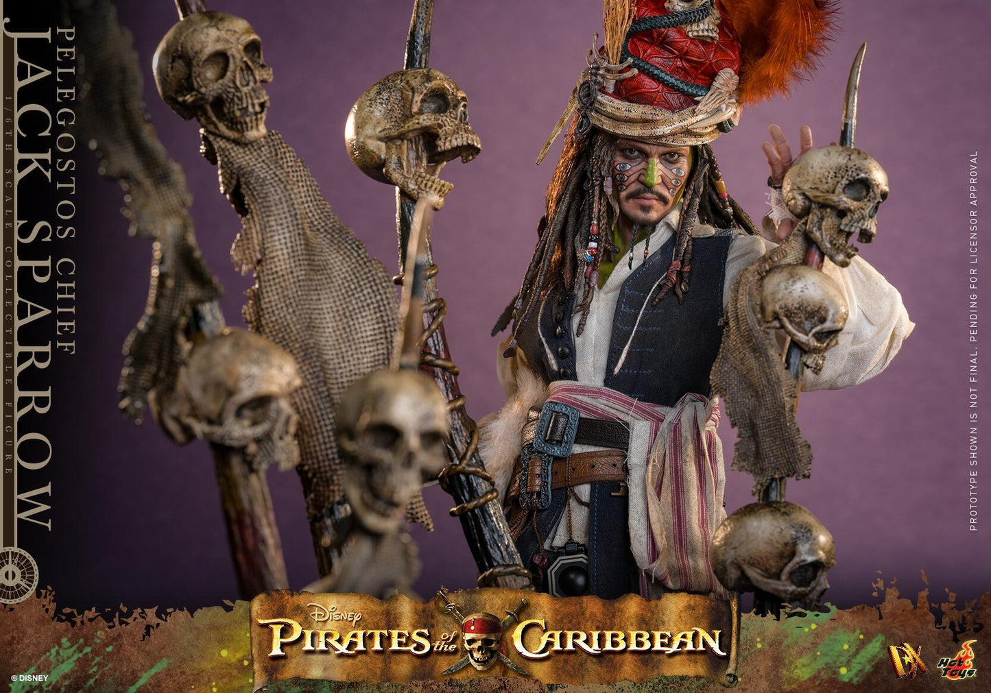 *PRE-ORDER Pelegostos Chief Jack Sparrow - Pirates of the Caribbean: Dead Man's Chest Hot Toys Collectibles 1/6 Scale Action Figure