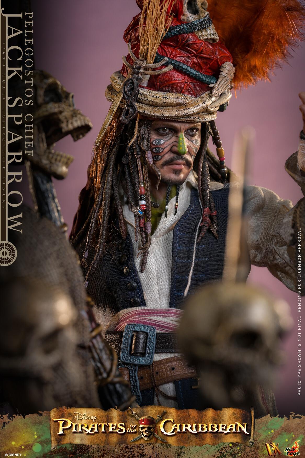 *PRE-ORDER Pelegostos Chief Jack Sparrow - Pirates of the Caribbean: Dead Man's Chest Hot Toys Collectibles 1/6 Scale Action Figure