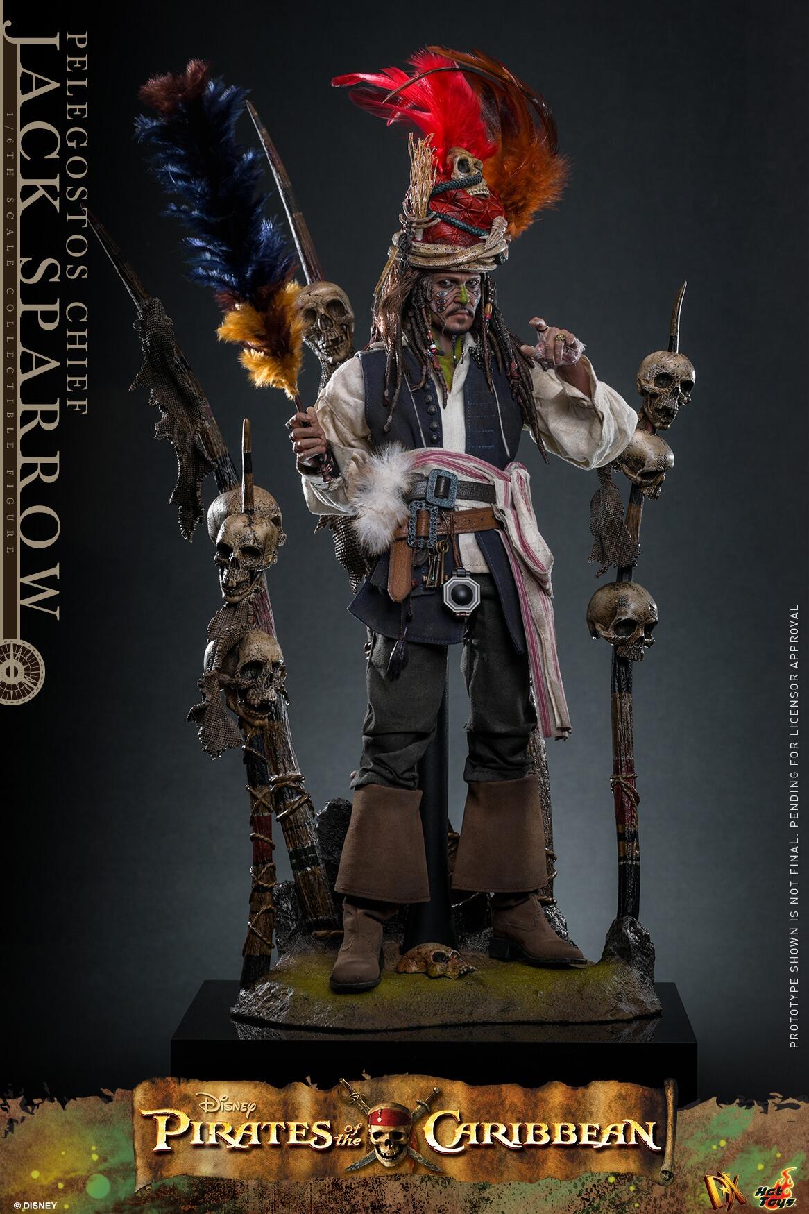 *PRE-ORDER Pelegostos Chief Jack Sparrow - Pirates of the Caribbean: Dead Man's Chest Hot Toys Collectibles 1/6 Scale Action Figure
