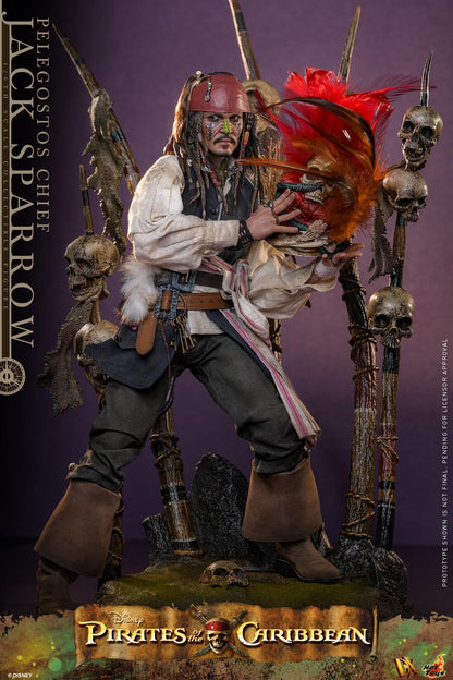 *PRE-ORDER Pelegostos Chief Jack Sparrow - Pirates of the Caribbean: Dead Man's Chest Hot Toys Collectibles 1/6 Scale Action Figure