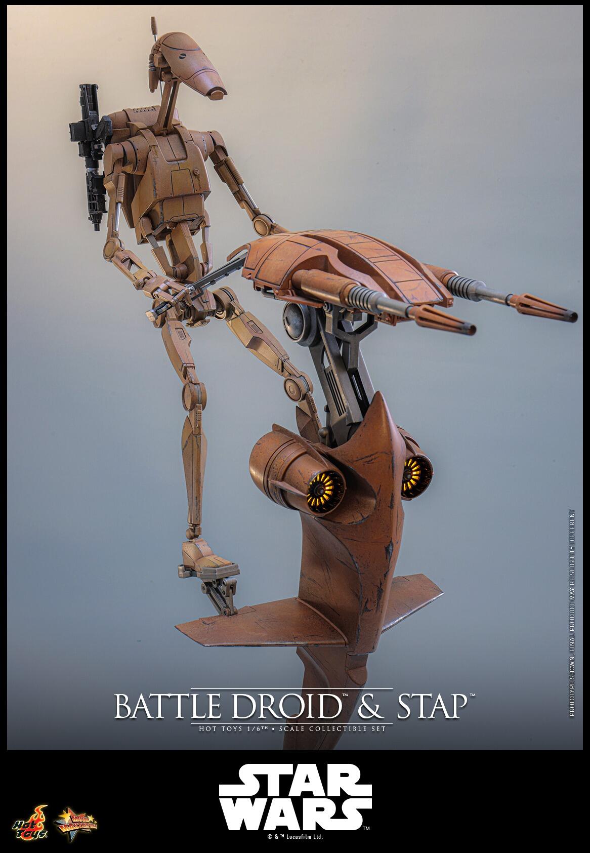 *PRE-ORDER B1 Battle Droid & STAP - Star Wars: The Phantom Menace Hot Toys Collectibles 1/6 Scale Action Figure