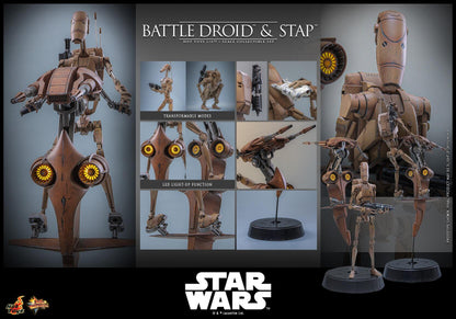 *PRE-ORDER B1 Battle Droid & STAP - Star Wars: The Phantom Menace Hot Toys Collectibles 1/6 Scale Action Figure