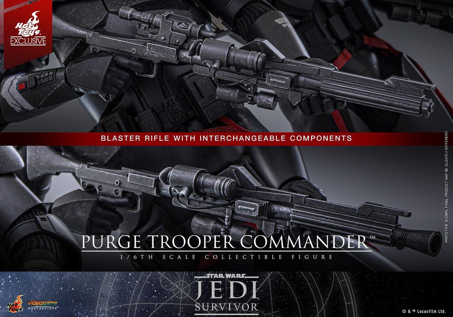 Purge Trooper Commander - Star Wars: Jedi Survivor Hot Toys Exclusive Collectibles 1/6 Scale Action Figure