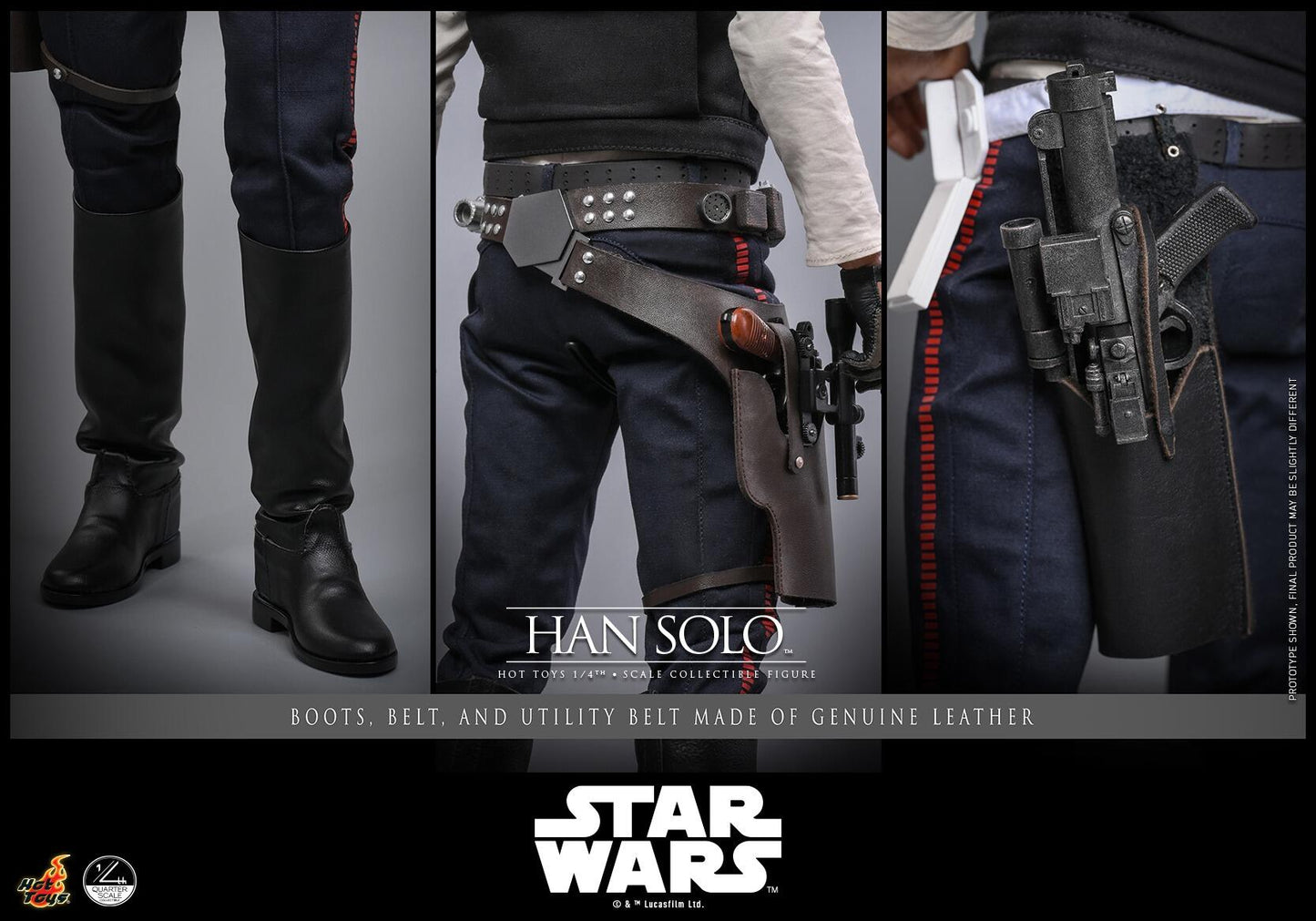 *PRE-ORDER Han Solo - Star Wars IV: A New Hope Hot Toys Collectibles 1/4 Scale Action Figure