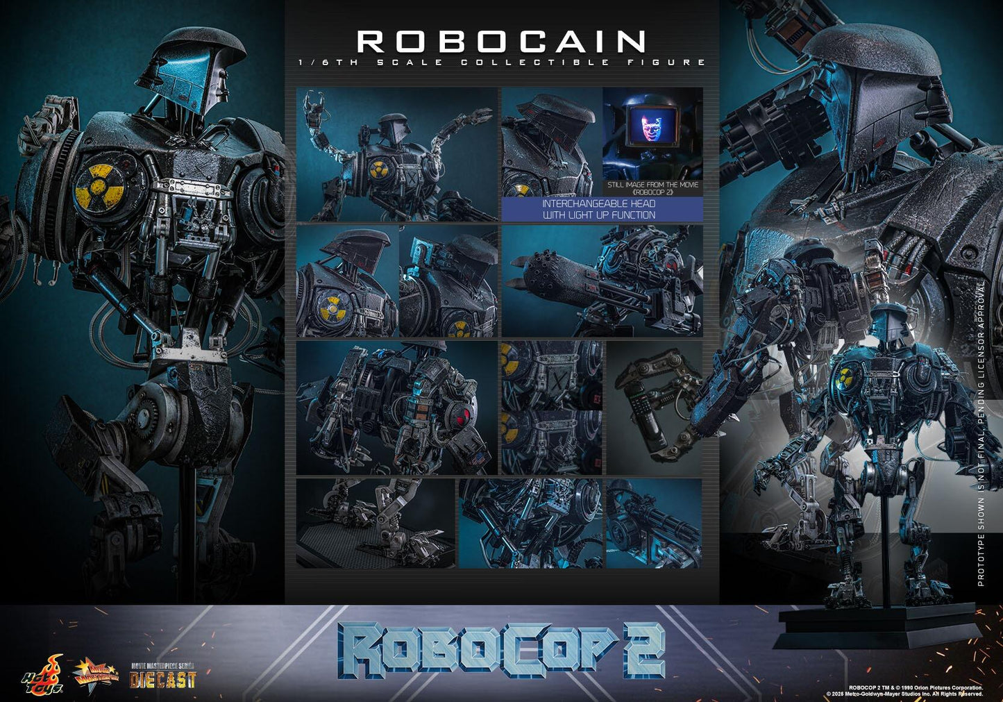 *PRE-ORDER Robocain - Robocop 2 Hot Toys Collectibles 1/6 Scale Action Figure