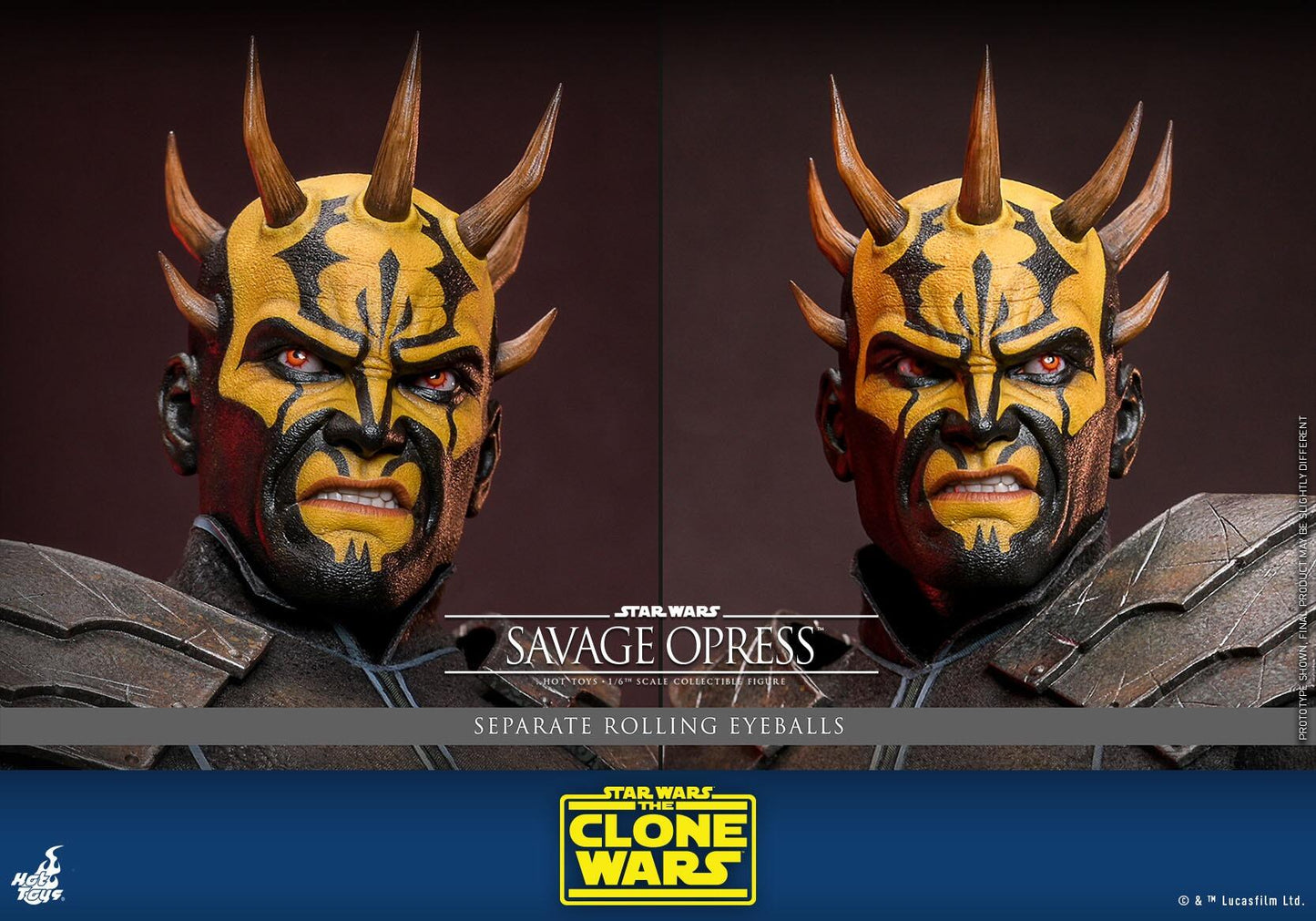 Savage Opress - Star Wars: The Clone Wars Hot Toys Collectibles 1/6 Scale Action Figure