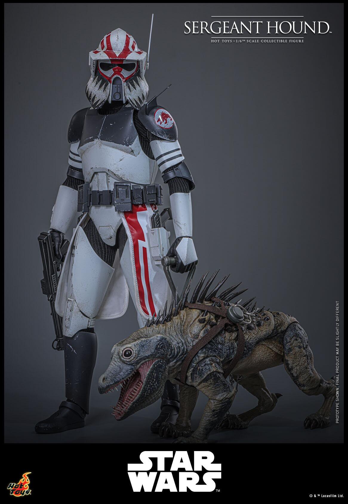 *PRE-ORDER Sergeant Hound - Star Wars: The Clone Wars Hot Toys Collectibles 1/6 Scale Action Figure