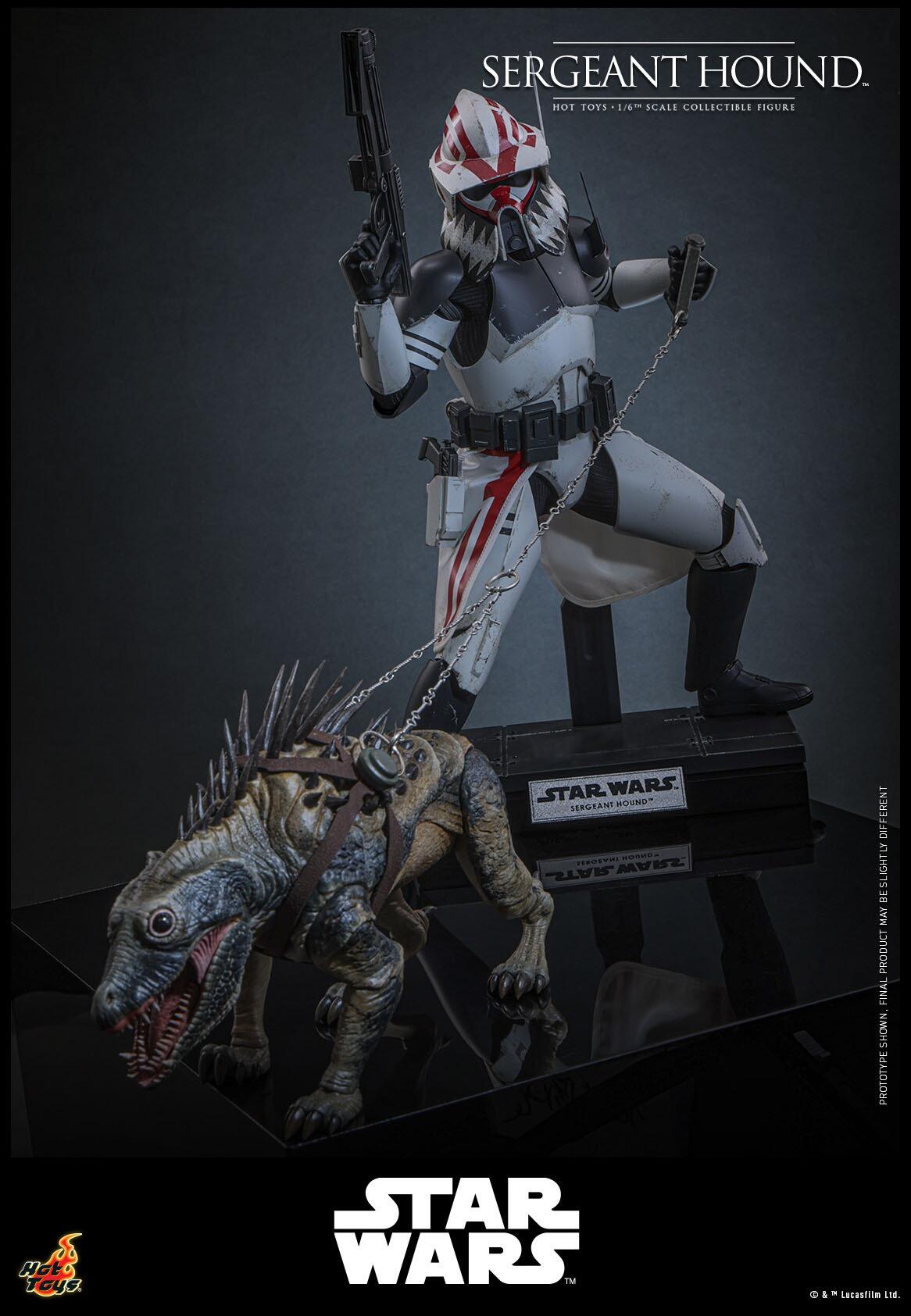 *PRE-ORDER Sergeant Hound - Star Wars: The Clone Wars Hot Toys Collectibles 1/6 Scale Action Figure
