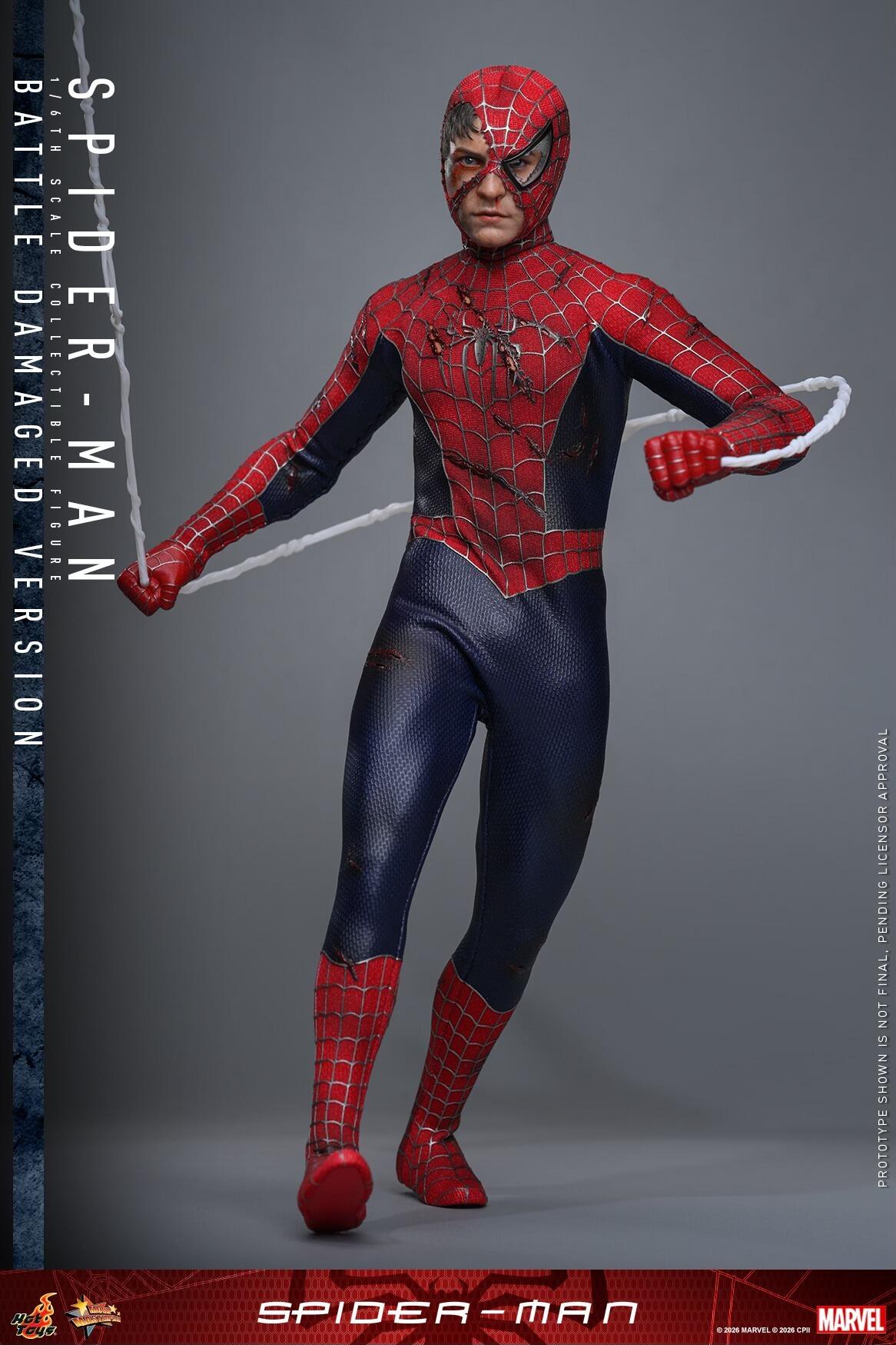*PRE-ORDER Spider-Man (Battle Damaged) - Spider-Man (2002) Hot Toys Collectibles 1/6 Scale Action Figure