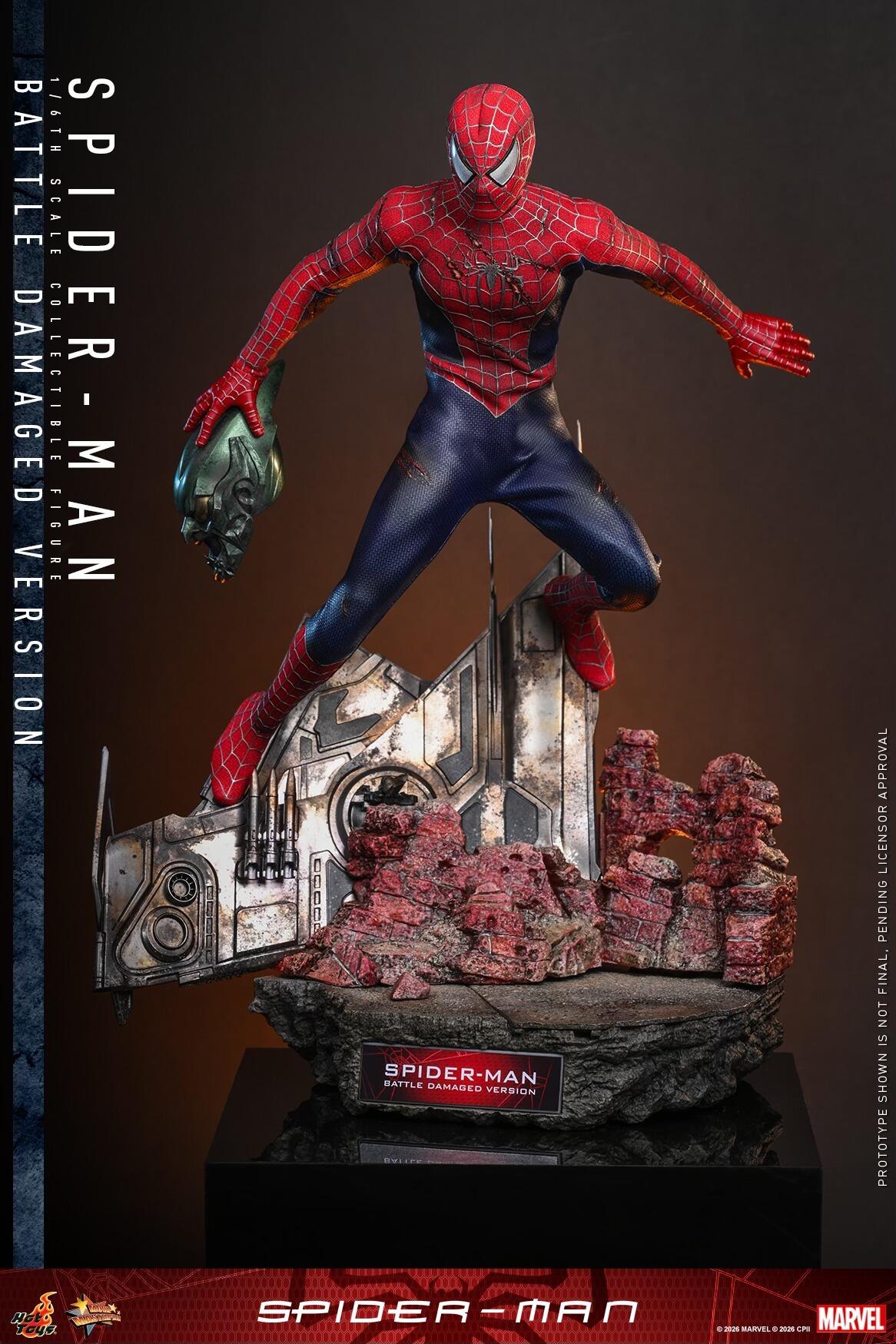 *PRE-ORDER Spider-Man (Battle Damaged) - Spider-Man (2002) Hot Toys Collectibles 1/6 Scale Action Figure