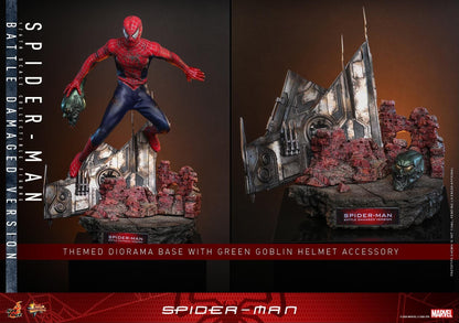 *PRE-ORDER Spider-Man (Battle Damaged) - Spider-Man (2002) Hot Toys Collectibles 1/6 Scale Action Figure