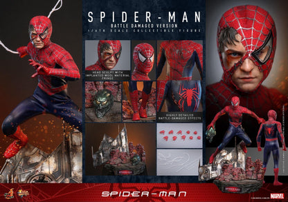 *PRE-ORDER Spider-Man (Battle Damaged) - Spider-Man (2002) Hot Toys Collectibles 1/6 Scale Action Figure