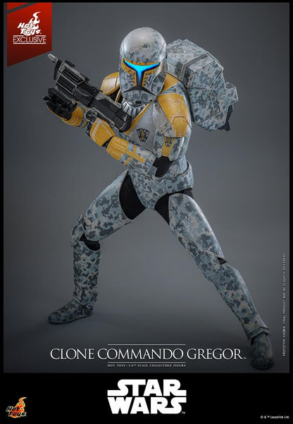 Clone Commando Gregor - Star Wars: The Clone Wars Hot Toys Collectibles 1/6 Scale Action Figure