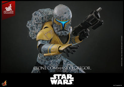 Clone Commando Gregor - Star Wars: The Clone Wars Hot Toys Collectibles 1/6 Scale Action Figure