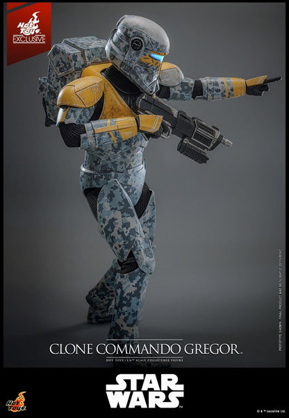 Clone Commando Gregor - Star Wars: The Clone Wars Hot Toys Collectibles 1/6 Scale Action Figure