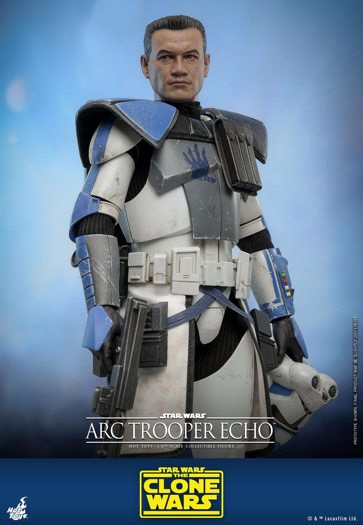 Arc Trooper Echo - Star Wars: The Clone Wars Hot Toys Collectibles 1/6 Scale Action Figure